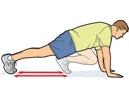 mountain climbers cardio workout at home