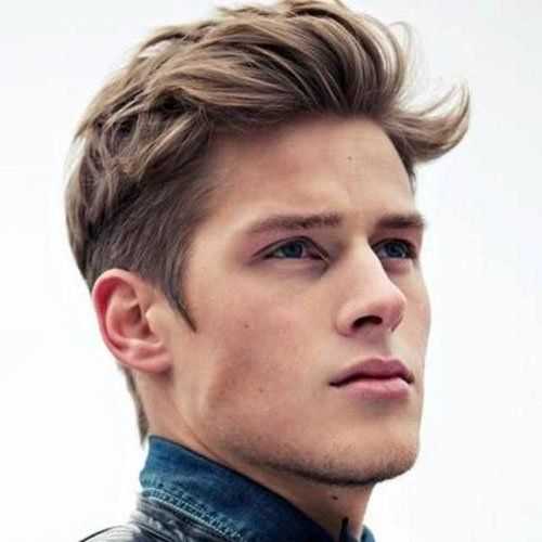 40+ Trending Hairstyles for Teenage Boys in 2023-Pompadour with Parts