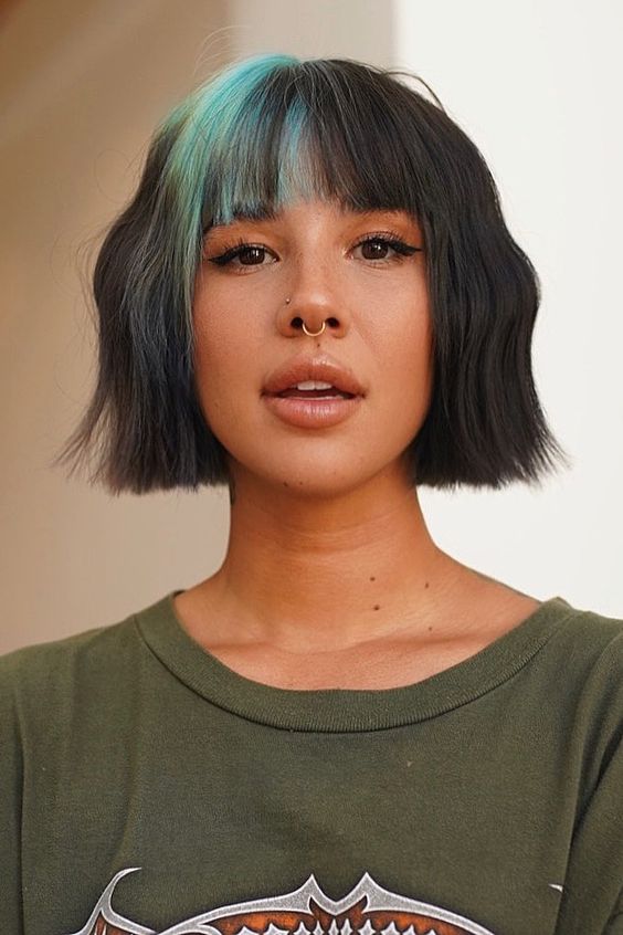 short hairstyles with color