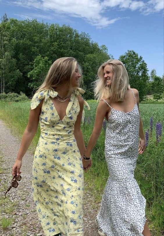 Girl in a outlet sundress