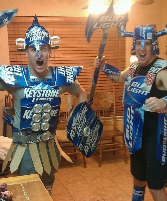 beer box vikings costume idea