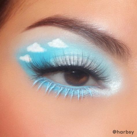 fun makeup ideas with clouds