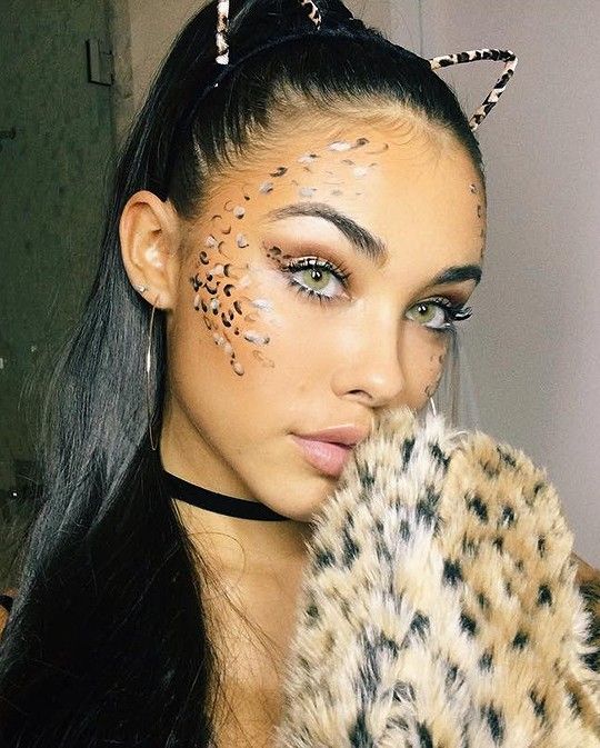 leopard festival makeup