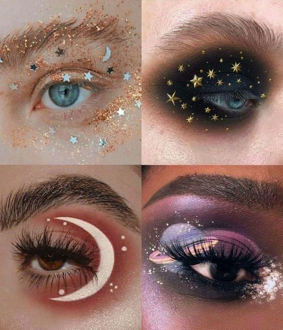 celestial space eye makeup ideas