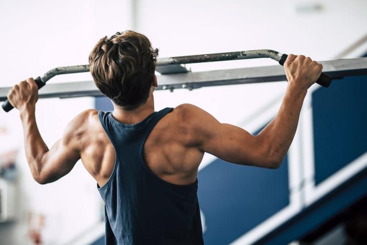 teenager working out