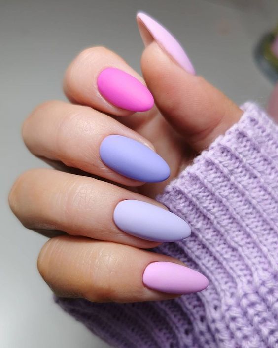 matte spring nail designs for teens