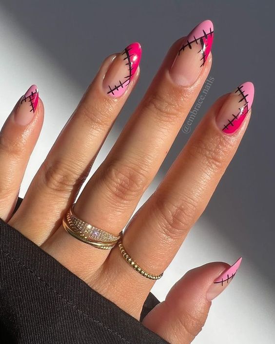 nail design with stitches