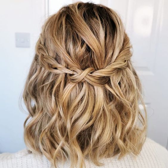 twisted halo hairstyle