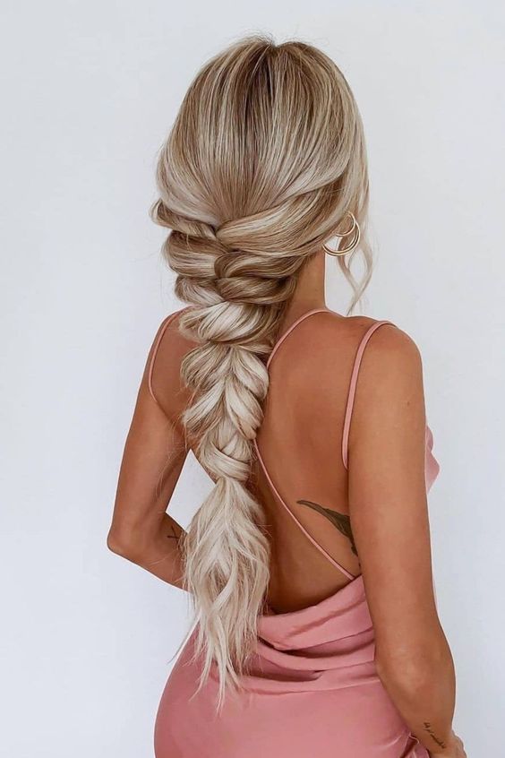 fishtail braid homecoming hairstyles