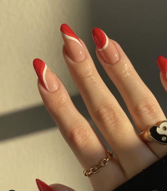 red winter nail designs for teens