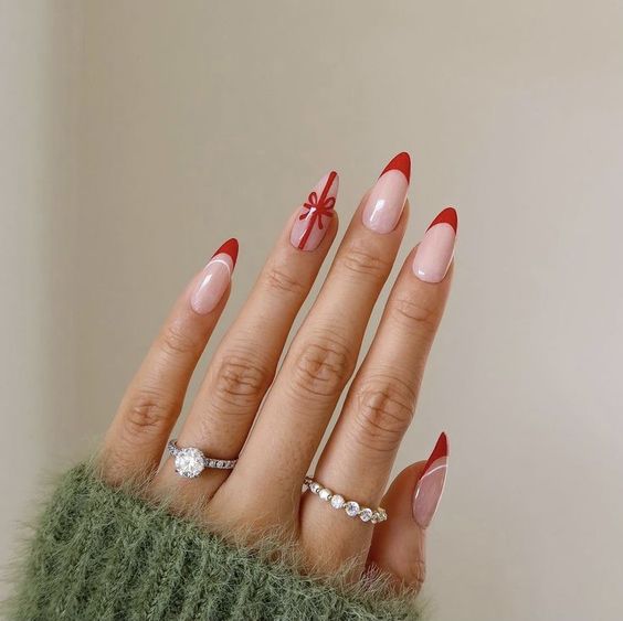 Christmas gift nail ideas