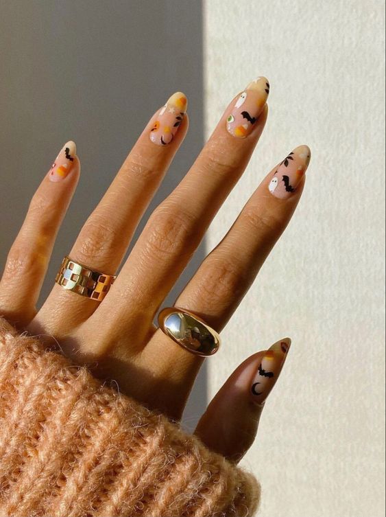 cute halloween nail designs