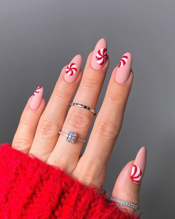 peppermint nail designs