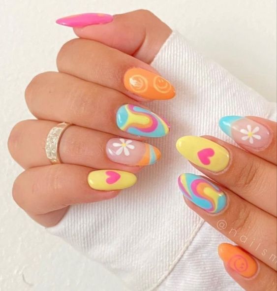summer graphics nail designs for teens