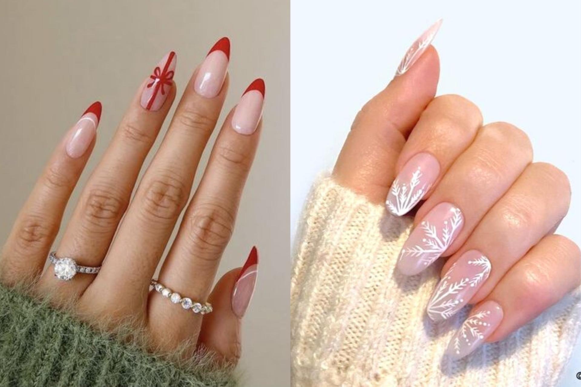 50+ Latest Winter Inspired Nail Art Ideas | Festival nails, Christmas gel  nails, Xmas nails