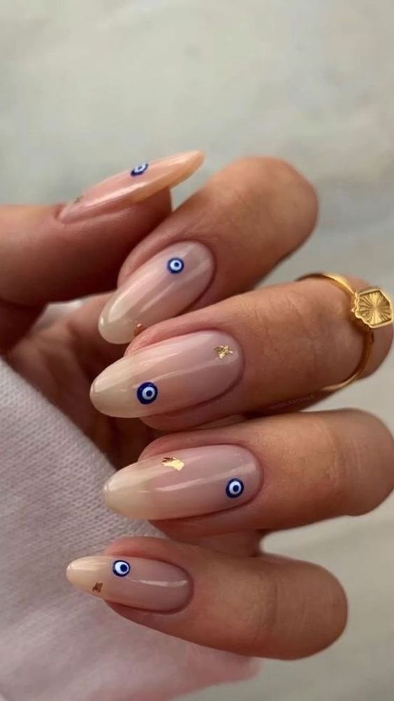 evil eye nail designs