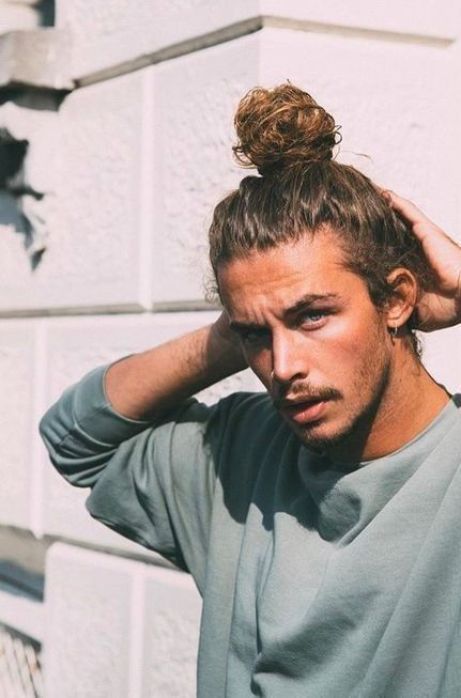 skater man bun haircut