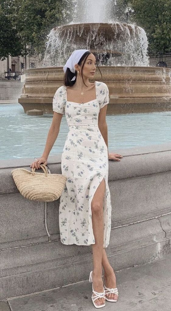 floral midi dress