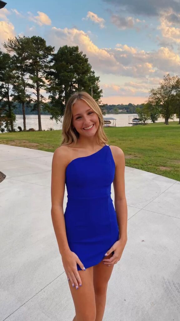 blue homecoming dress