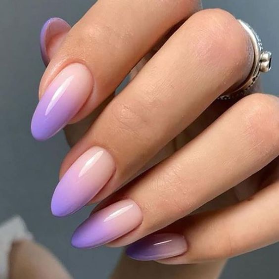 lavender homecoming nails for girls