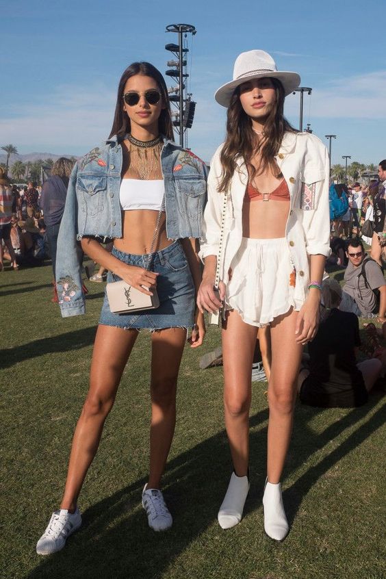 denim jacket outfit for Coachella