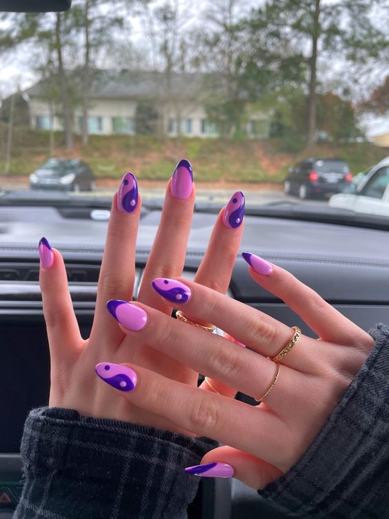 yin and yang nails