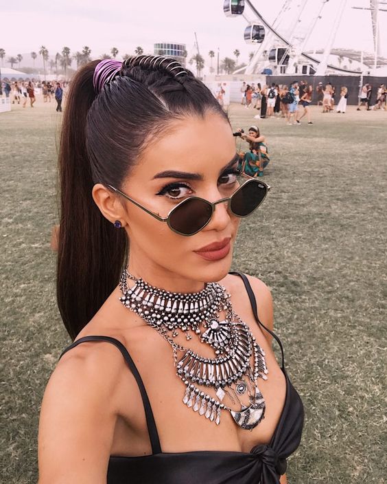 best ponytail hairstyles for festivals