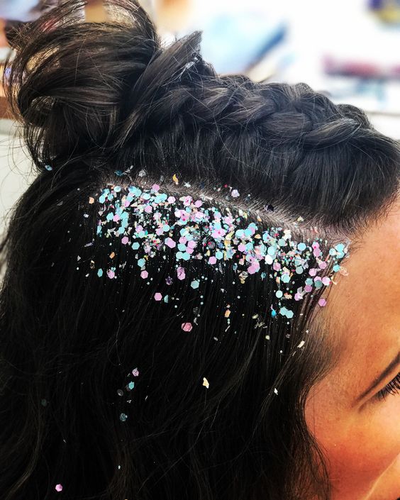 sequins for black hair 