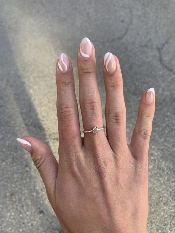 white festival nails