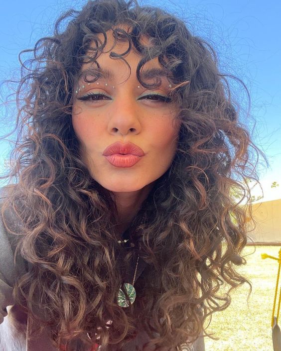 natural curly hair for Coachella