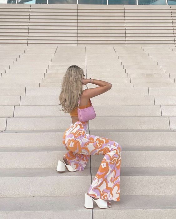 70s pastel pants 