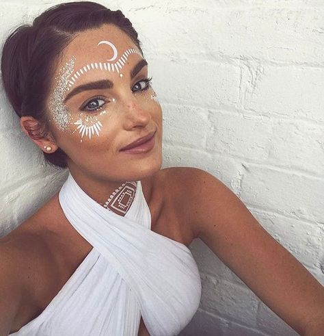 white Coachella makeup ideas