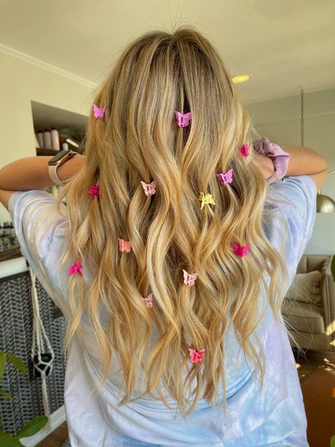 butterfly clips hair ideas for festival