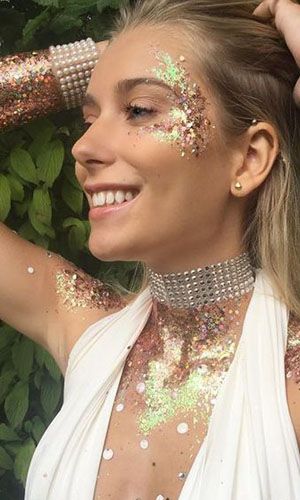 Coachella body glitter