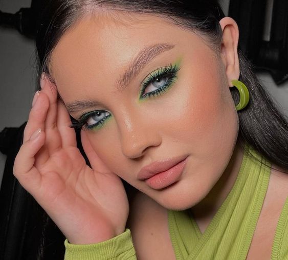 green concert makeup looks