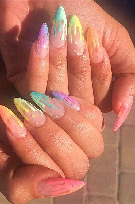 rainbow festival nails