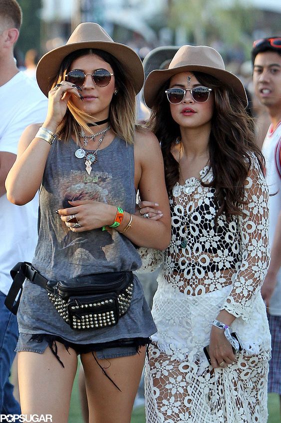 Coachella hat hairstyle