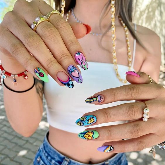 fun festival nail inspiration