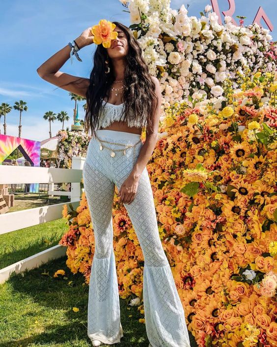 white crochet pants idea