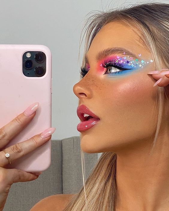 colorful concert makeup ideas