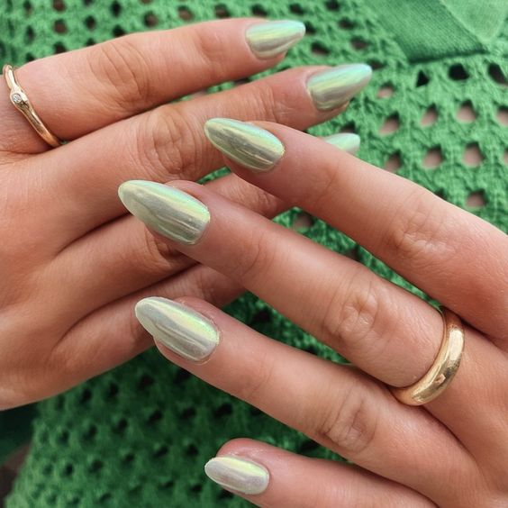 green festival nail ideas