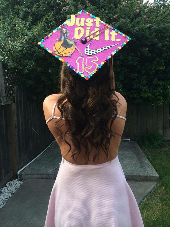 basketball grad cap