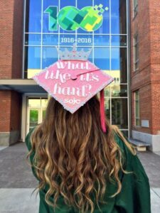 baseball player graduation cap design