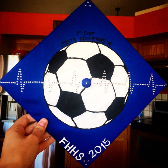 soccer cap ideas for graduation