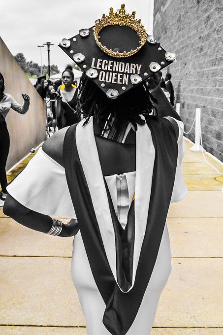 legendary queen graduation cap