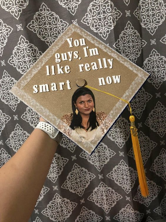 Mindy Kaling graduation cap decoration idea