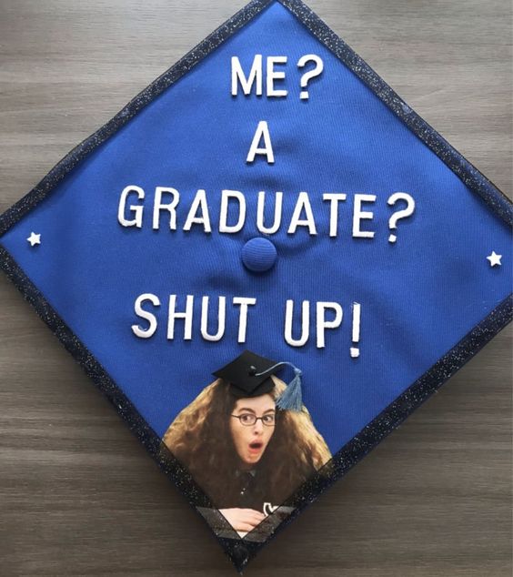 princess diaries graduation cap design