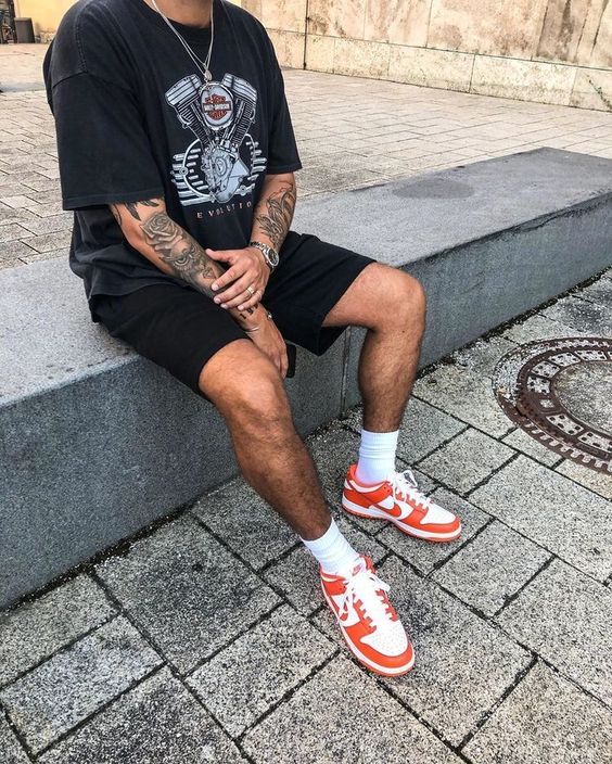 orange Jordan 1 outfits