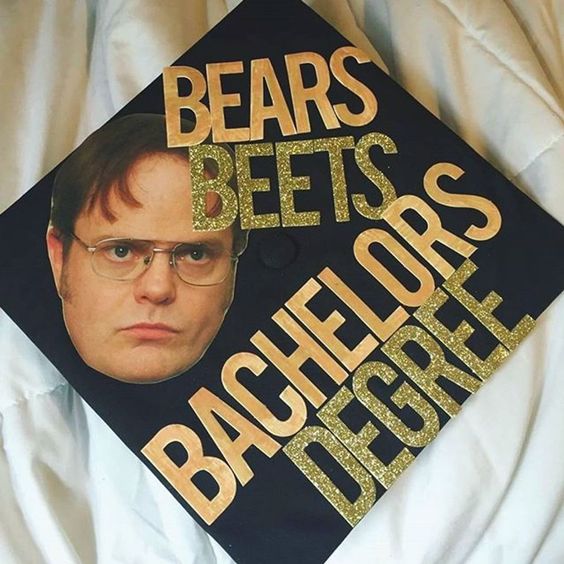 Dwight Schrute graduation caps