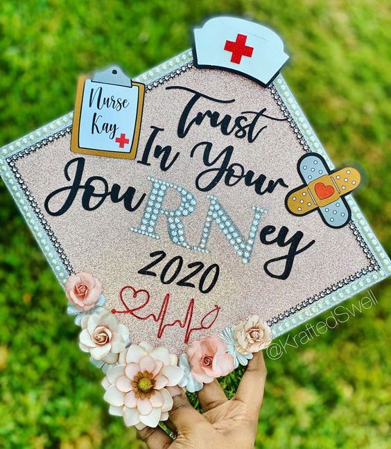 graduation cap ideas for Registered Nurse